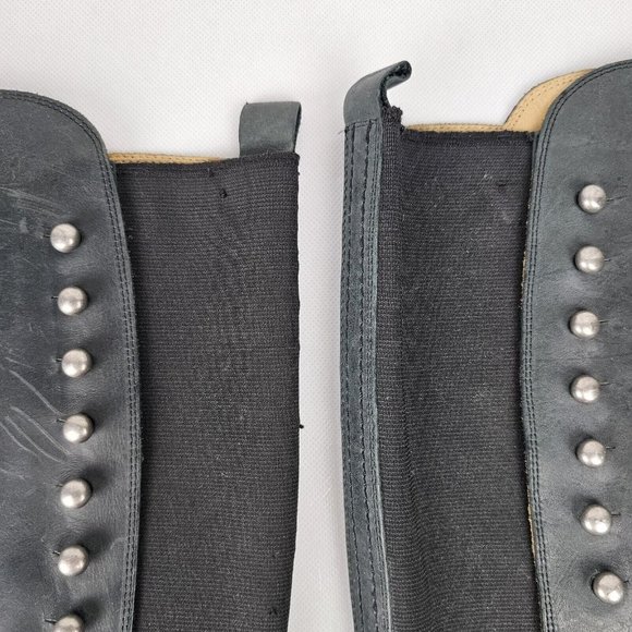 Lucchese Spirit Size 7 Women Annie Smokey Charcoal Leather Riding Tall Boot READ - Picture 6 of 16